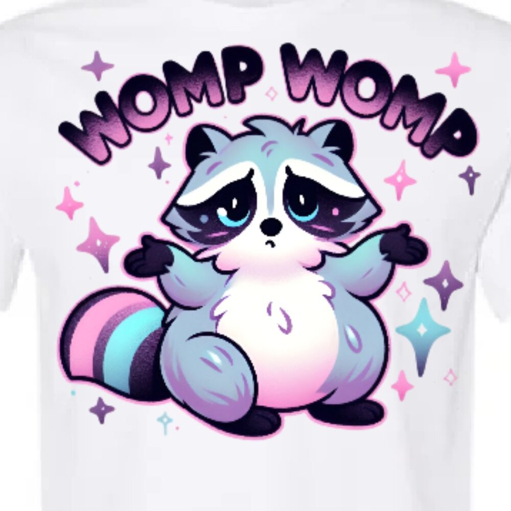 Womp Womp Colorful Raccoon